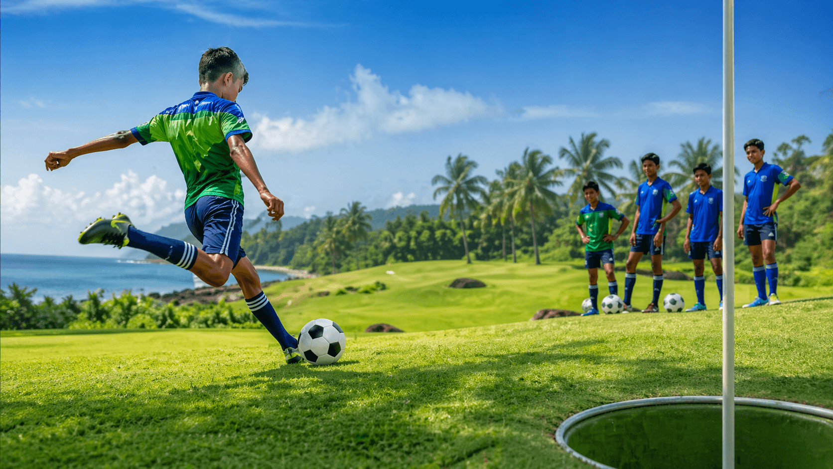 FootGolf player on course
